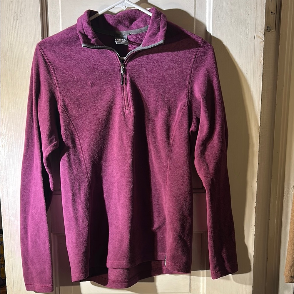 REI Purple Cowl Neck Sweater Soft Knit Turtleneck